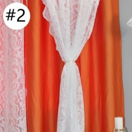 Rideau Occultant De Style Nordique Sur Mesure, Tissu Jacquard Végétal, Fil Intégré