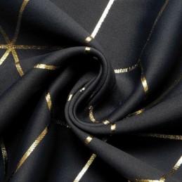 Rideau Occultant Sur Mesure Motif Géométrique Bronzant Style Nordique Pour Salon Chambre