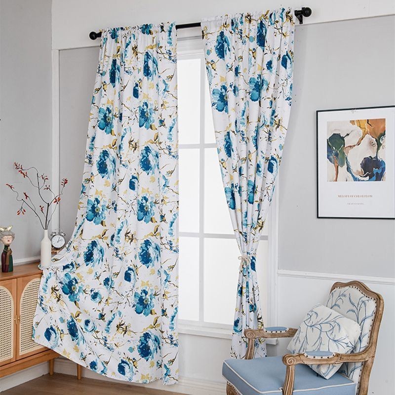 Rideaux Occultants Imprimés Floraux De Style Nordique Pour Salon Et Chambre À Coucher