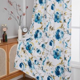 Rideaux Occultants Imprimés Floraux De Style Nordique Pour Salon Et Chambre À Coucher