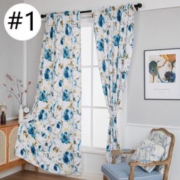 Rideaux Occultants Imprimés Floraux De Style Nordique Pour Salon Et Chambre À Coucher