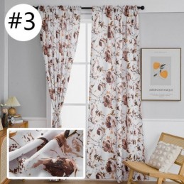 Rideaux Occultants Imprimés Floraux De Style Nordique Pour Salon Et Chambre À Coucher