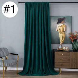 Rideaux Occultants En Chenille De Couleur Unie, Style Nordique, Pour Salon Et Chambre À Coucher