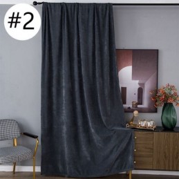 Rideaux Occultants En Chenille De Couleur Unie, Style Nordique, Pour Salon Et Chambre À Coucher