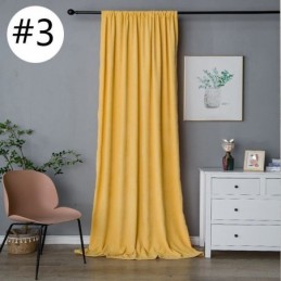 Rideaux Occultants En Chenille De Couleur Unie, Style Nordique, Pour Salon Et Chambre À Coucher