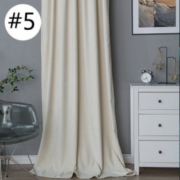 Rideaux Occultants En Chenille De Couleur Unie, Style Nordique, Pour Salon Et Chambre À Coucher