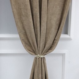 Rideau Occultant En Chenille De Couleur Unie, Sur Mesure, Style Nordique, Pour Salon Et Chambre À Coucher