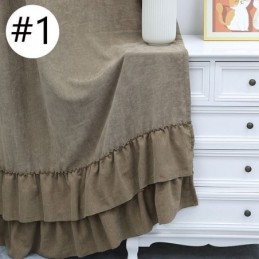 Rideau Occultant En Chenille De Couleur Unie, Sur Mesure, Style Nordique, Pour Salon Et Chambre À Coucher