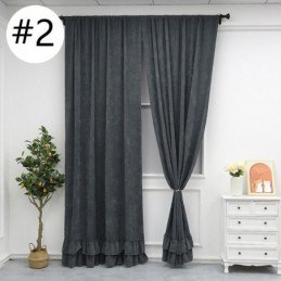 Rideau Occultant En Chenille De Couleur Unie, Sur Mesure, Style Nordique, Pour Salon Et Chambre À Coucher