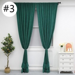 Rideau Occultant En Chenille De Couleur Unie, Sur Mesure, Style Nordique, Pour Salon Et Chambre À Coucher