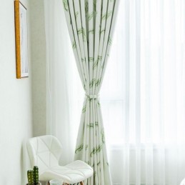 Rideaux Occultants À Imprimé Plumes Nordiques Pour Salon Et Chambre À Coucher