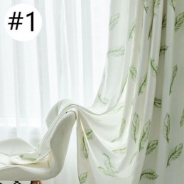 Rideaux Occultants À Imprimé Plumes Nordiques Pour Salon Et Chambre À Coucher
