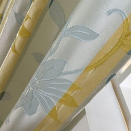 Rideaux Occultants Nordiques En Jacquard Floral, Sur Mesure, Pour Salon Et Chambre À Coucher