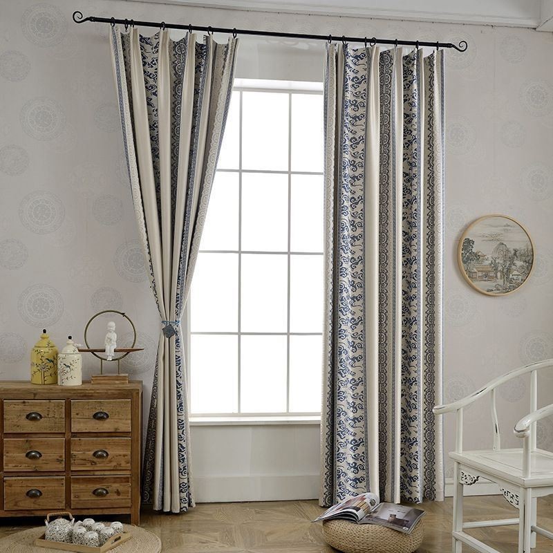 Rideaux Occultants Nordiques En Jacquard Pour Salon Et Chambre À Coucher