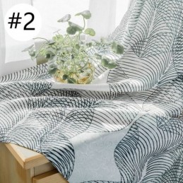 Rideau Occultant Nordique Sur Mesure, Imprimé Feuilles, Pour Salon Et Chambre À Coucher