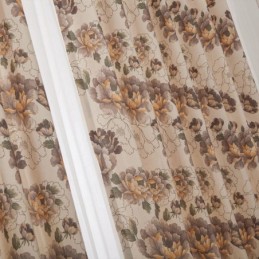 Rideaux Occultants De Style Américain En Coton Imprimé Floral Pour Fenêtre