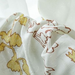 Rideau Occultant À Imprimé Feuilles Nordiques, Sur Mesure, Pour Salon Et Chambre À Coucher