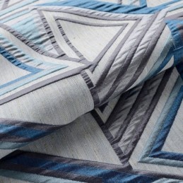 Rideau Occultant En Lin Sur Mesure, Motif Géométrique Nordique En Jacquard, Pour Salon Et Chambre À Coucher