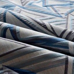 Rideau Occultant En Lin Sur Mesure, Motif Géométrique Nordique En Jacquard, Pour Salon Et Chambre À Coucher