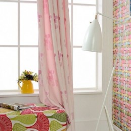 Rideau Occultant Sur Mesure En Jacquard À Fleurs Nordiques Pour Salon Et Chambre À Coucher