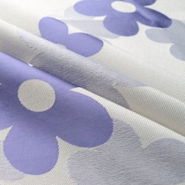 Rideau Occultant Sur Mesure En Jacquard À Fleurs Nordiques Pour Salon Et Chambre À Coucher