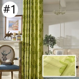 Rideau Occultant Sur Mesure En Jacquard À Fleurs Nordiques Pour Salon Et Chambre À Coucher