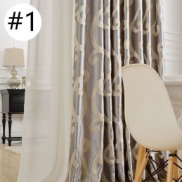 Rideau Occultant Sur Mesure En Jacquard Nordique Pour Salon Et Chambre À Coucher