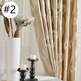 Rideau Occultant Sur Mesure En Jacquard Nordique Pour Salon Et Chambre À Coucher