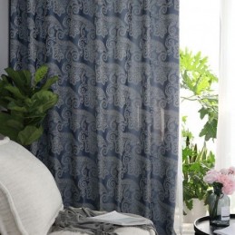 Rideau Occultant Européen Sur Mesure En Jacquard Pour Salon Et Chambre À Coucher
