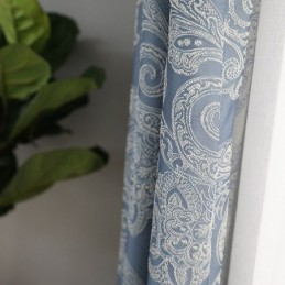 Rideau Occultant Européen Sur Mesure En Jacquard Pour Salon Et Chambre À Coucher