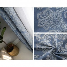 Rideau Occultant Européen Sur Mesure En Jacquard Pour Salon Et Chambre À Coucher