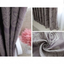 Rideau Occultant Européen Sur Mesure En Jacquard Pour Salon Et Chambre À Coucher