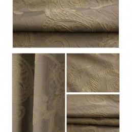 Rideau Occultant Sur Mesure En Jacquard Nordique Pour Salon Et Chambre À Coucher