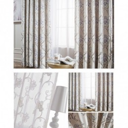 Rideaux Occultants Européens À Motifs Jacquard Pour Salon Et Chambre À Coucher