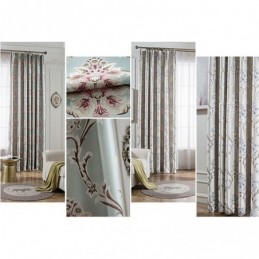 Rideaux Occultants Européens À Motifs Jacquard Pour Salon Et Chambre À Coucher