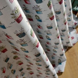 Rideau Occultant Nordique Sur Mesure, Imprimé Plantes En Pot, Pour Salon Et Chambre À Coucher