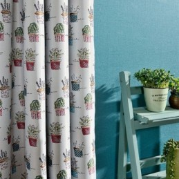 Rideau Occultant Nordique Sur Mesure, Imprimé Plantes En Pot, Pour Salon Et Chambre À Coucher