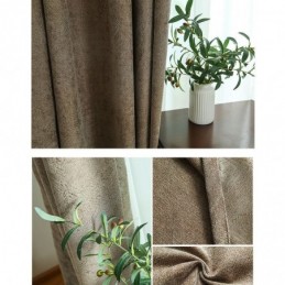Rideau Occultant Sur Mesure, Style Nordique, Couleur Unie, Jacquard, Pour Salon Et Chambre À Coucher