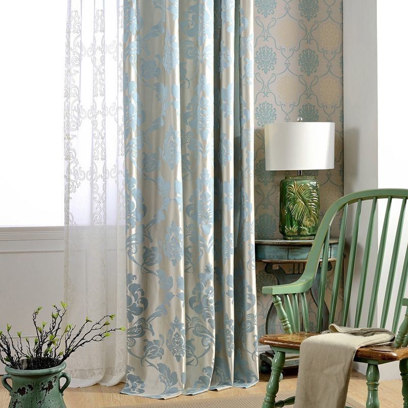 Rideau Jacquard De Style Européen Sur Mesure Pour Chambre À Coucher, Salon