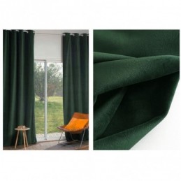 Rideau Occultant En Flanelle Vert Foncé, Sur Mesure, Minimaliste, Couleur Unie, Pour Salon Et Chambre À Coucher