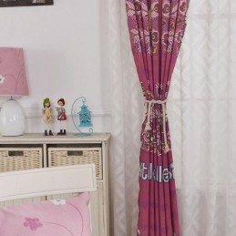 Rideaux Occultants En Coton Imprimés Chat Pour Enfants, Pour Salon Et Chambre À Coucher