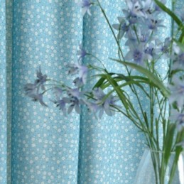 Rideau Occultant En Coton Sur Mesure, Imprimé Floral Nordique, Pour Salon Et Chambre À Coucher