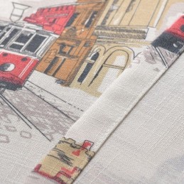 Rideaux Occultants En Lin Nordique Imprimés Urbains Pour Salon Et Chambre À Coucher