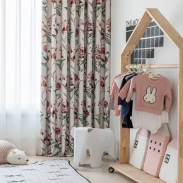 Rideaux Occultants Nordiques À Imprimé Végétal Pour Salon Et Chambre À Coucher