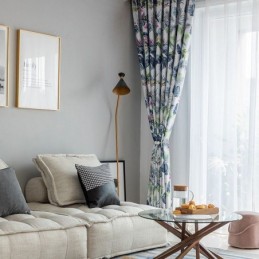 Rideaux Occultants Nordiques À Imprimé Végétal Pour Salon Et Chambre À Coucher