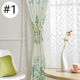 Rideau Occultant Nordique Sur Mesure, Imprimé Feuilles, Pour Salon Et Chambre À Coucher