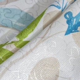 Rideau Occultant Sur Mesure Pour Salon Et Chambre À Coucher, Imprimé Feuilles Nordiques