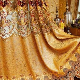Rideaux Brodés Européens De Luxe Pour Salon Et Chambre À Coucher