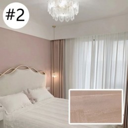 Rideau Occultant Haut Sur Mesure En Jacquard De Précision Pour Chambre À Coucher Et Salon