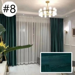 Rideau Occultant Haut Sur Mesure En Jacquard De Précision Pour Chambre À Coucher Et Salon